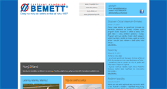 Desktop Screenshot of bemett.cz